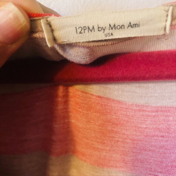 12PM by Mon Ami Maxi Dress – Size M – Striped & Floral Print – Long Sleeve - Picture 8 of 9